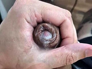 brazilian twink jerks off his big cock