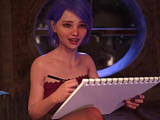 3D animated hentai with big nipples and cumshot in Santa County