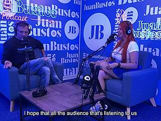 andrea pardo rides the sybian on juan bustos' podcast.