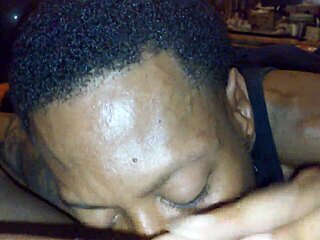 Ebony BBW begged for her fat pussy to be eaten by big black cock.