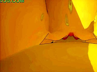 sunset with collei from genshin impact unfolds in a serene 3d cartoon anime hentai scene.