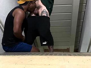 Twink Sits on Monster Cock in Bathroom Anal, Blowjob and Assfucking Until Leaking