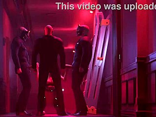 Kiriko experiences intense face fucking in anime.