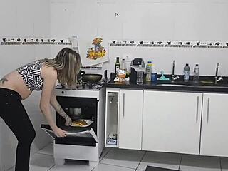 girl with stomach ache farts - brazil tribute