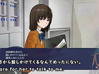 shadows have sex in clubroom anime game with subtitles.