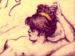 Bold Vintage Hentai Illustration Of Intense Erotic Scenes