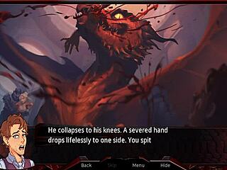 HG掠夺者：龙用巨屌操女孩中出在动漫色情幻想中