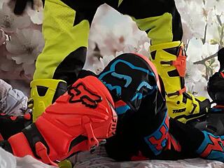 gay motocross bikers tread boots in costumes 😎🏍️
