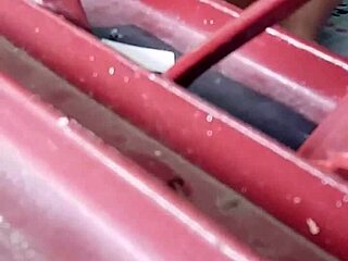 wife caught masturbating