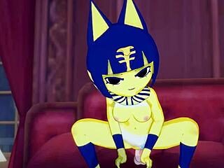 Ankha, How Does It Feel Riding That Cock In The Bedroom?