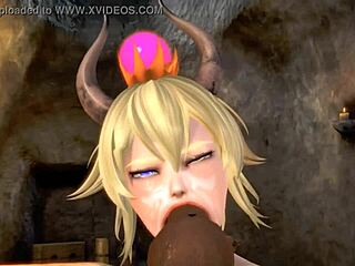 Princezna Bowser jezdí v 3D Hentai!