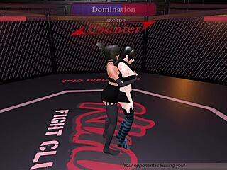 Kinky fight club battle between Gawthicc and Julia in anime