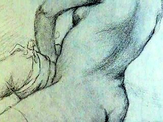 Bold Vintage Hentai Illustration Of Intense Erotic Scenes