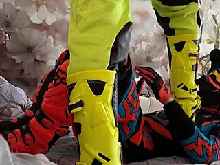 gay motocross bikers tread boots in costumes 😎🏍️