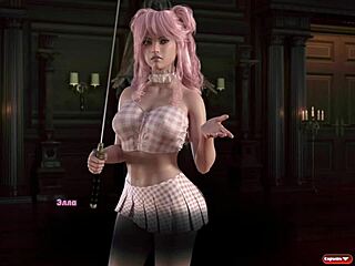 Горячая шлюха берет огромный член в анал в игре Genesis Order 45