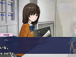 shadows have sex in clubroom anime game with subtitles.