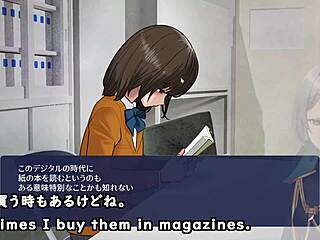 shadows have sex in clubroom anime game with subtitles.