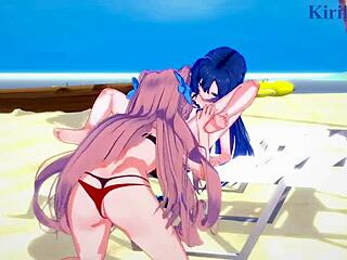 i watch tsubasa kazanari and maria cadenzavna eve in intense lesbian futanari sex