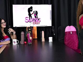 Black Duquesa gives blowjob to toy then strips showing tits and pussy 😏