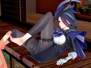 why don't you watch clorinde giving that blowjob in genshin impact fantasy?