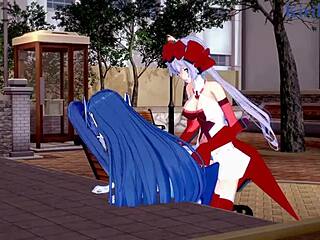 i watch tsubasa kazanari and maria cadenzavna eve in intense lesbian futanari sex