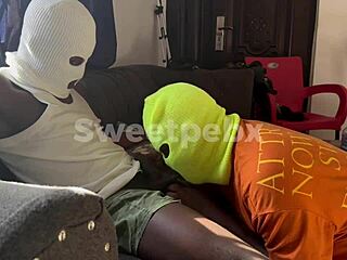 HOT GAY SEX: Ghanaian whore gets ANAL CREAMPIE and cum in mouth