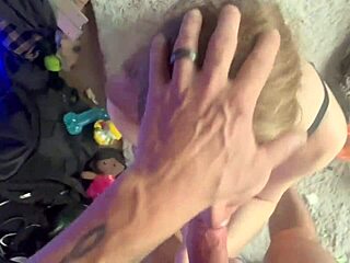 Blonde European Sucks Huge Monster Cock in Doggystyle