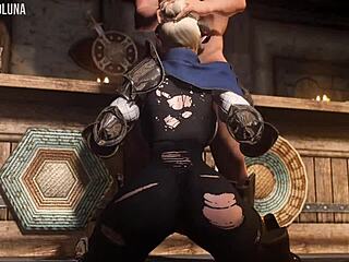 skyrim cute blonde demon takes hard pounding