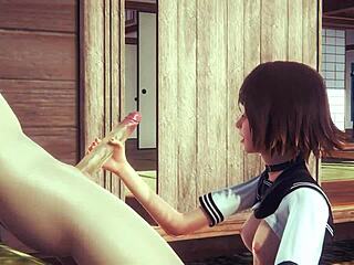 hentai uncensored, mia jerkin’ off n’ gettin’ creampied!