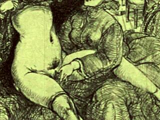 Retro vintage erotische cartoons