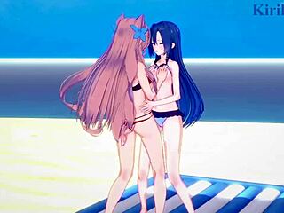 i watch tsubasa kazanari and maria cadenzavna eve in intense lesbian futanari sex