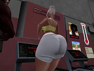 black trainer says 'fuck me hard' to latina in second life