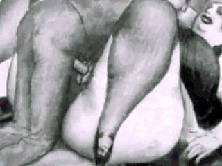 Desene animate erotice vintage retro.