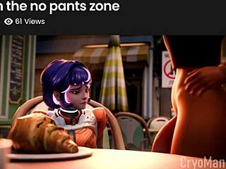 Horny Juno and Ellie in tight Mass Effect action.