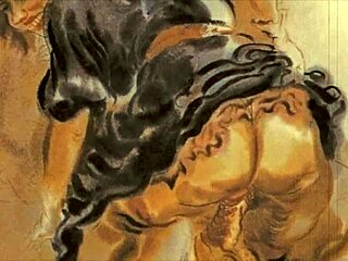 Retro vintage erotické kreslené filmy