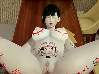 i can't stop watching this horny 3d anime hentai babe in a creampie scene