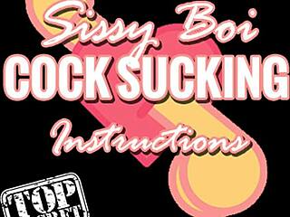 Hey, check out these sissy boi cock sucking instructions for gay amateurs. It's all about that blowjob fetish!