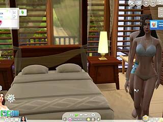 刚看到模拟人生4和邻居在床上狂野