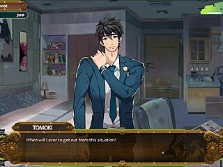 Sexy model gives swedish oil massage in gay hentai game, teasing for happy ending