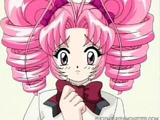 Anime najstnica 18+ je grobo nategnjena v tesni muci