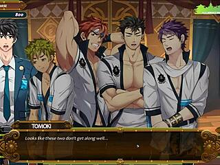 Sexy model gives swedish oil massage in gay hentai game, teasing for happy ending