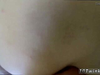 Muscle men pound small twink in raw gay pov action