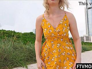 Hot Milf Flashes Nude In Public Beach Bikini