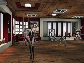 brunette latex mistress dominates in fallout 4 bdsm fetish scene