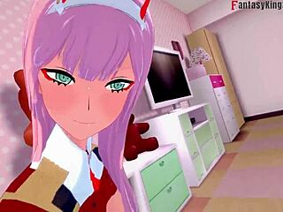 Zero Two Gets Pounded Hard in 3D Franxx Fantasy Action. Full Cartoon Sex Scene!