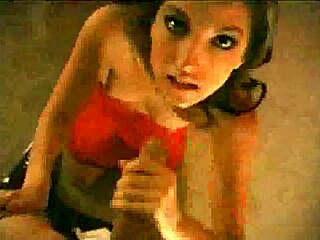 jenna haze gives a pov blowjob with handjob and cumshot facial