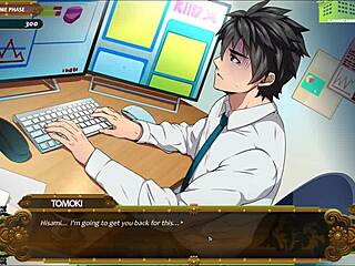 Sexy model gives swedish oil massage in gay hentai game, teasing for happy ending