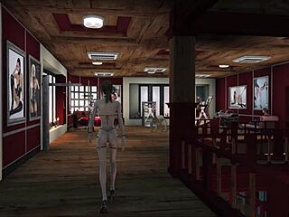 brunette latex mistress dominates in fallout 4 bdsm fetish scene