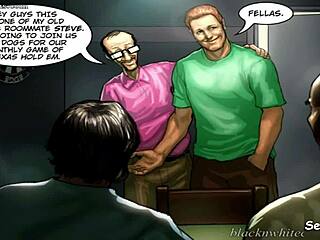 Husband caught best friends gangbanging his wife in interracial cheating poker game.