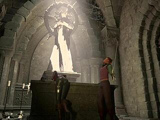 3Dgspot - Busty Elf Dominates A Man In A Fight And Is Rewarded By His Cock 3D Animation